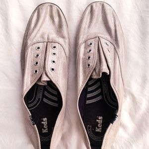 Metallic Slip on Keds